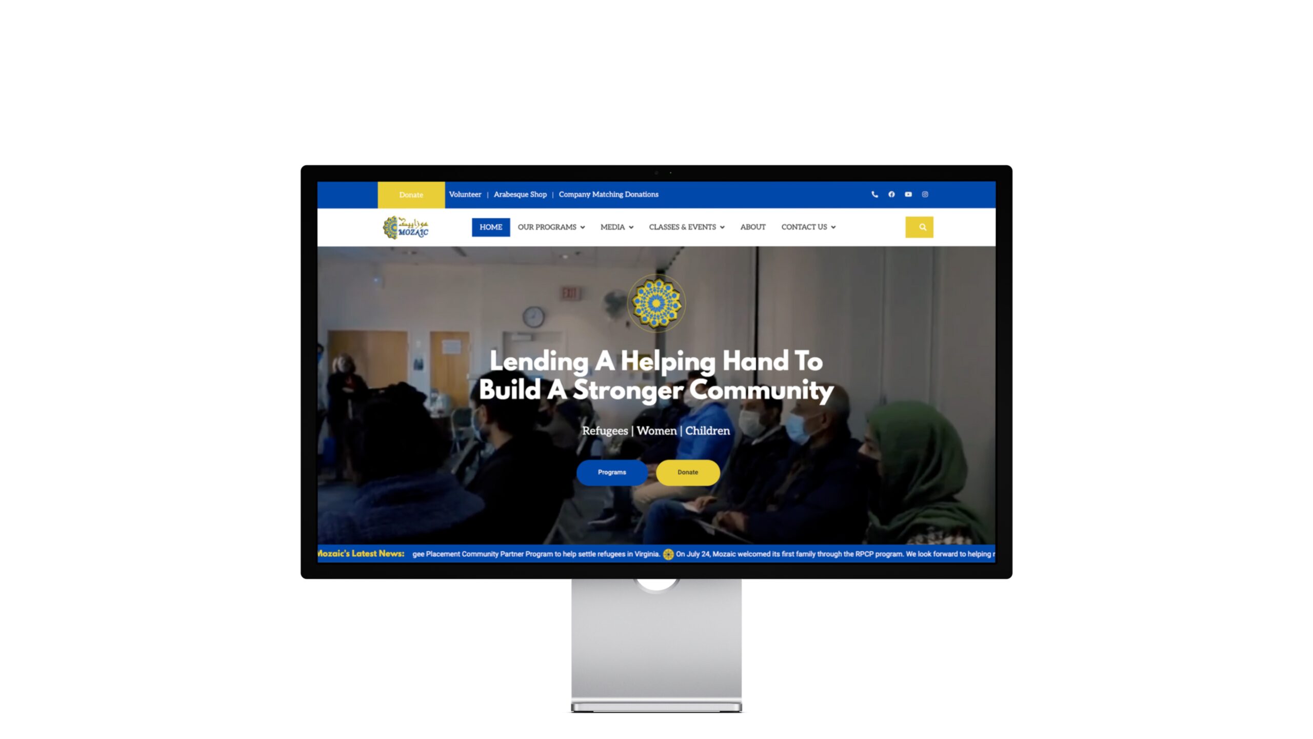 Non profit website design
